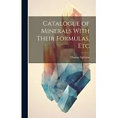 Catalogue of Minerals With Their Formulas, Etc