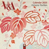 V&a: Kimono Textiles Wall Calendar 2025 (Art Calendar)