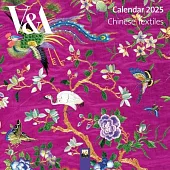 V&a: Chinese Textiles Mini Wall Calendar 2025 (Art Calendar)
