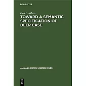 Toward a Semantic Specification of Deep Case