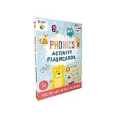 Bright Bee Phonics Activity Flashcards: Slide Tabs to Reveal Answers, Ages 5& Up