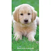 Puppy Love 2-Year 2025-26 3.5 X 6.5 Monthly Pocket Planner