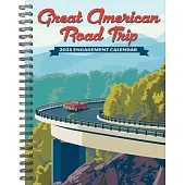 Great American Road Trip 2025 6.5 X 8.5 Engagement Calendar