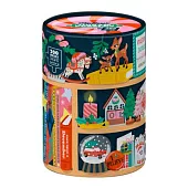聖誕節慶拼圖200片圓盒裝Festive Curiosities 200-Piece Jigsaw Puzzle