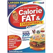 Calorieking Larger Print Calorie, Fat & Carbohydrate Counter