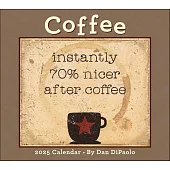 Coffee 2025 Deluxe Wall Calendar