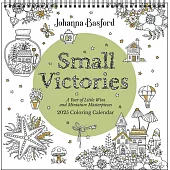 Johanna Basford 2025 Coloring Wall Calendar: Small Victories: A Year of Little Wins and Miniature Masterpieces