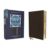 NIV Study Bible, Fully Revised Edition (Study Deeply. Believe Wholeheartedly.), Genuine Leather, Calfskin, Brown, Red Letter, Comfort Print