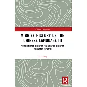 A Brief History of the Chinese Language III: From Middle Chinese to Modern Chinese Phonetic System