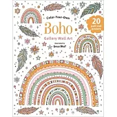 Boho: Coloring Book: Color-Your-Own Gallery Wall Art