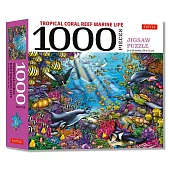 Tropical Coral Reef Marine Life - 1000 Piece Jigsaw Puzzle: Finished Size 29 in X 20 Inch (74 X 51 CM)