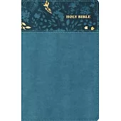 Nasb, Personal Size Bible, Large Print, Leathersoft, Teal, Red Letter, 1995 Text, Thumb Indexed, Comfort Print