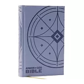 NKJV Armor of God Bible, Blue/Gray Leathersoft (Children’s Bible, Red Letter, Comfort Print, Holy Bible): New King James Version