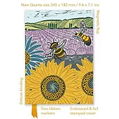 Kate Heiss: Sunflower Fields (Foiled Quarto Journal)