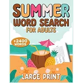 Summer Word Search for Adults: 2400+ Words, Puzzle Word Search Book, Activity Books