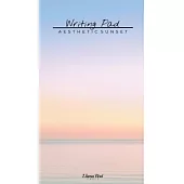 Aesthetic Sunset Writing Pad: Cute Stationery Notes Memo Book for Home Office School Desk