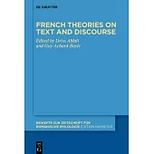 French Theories on Text and Discourse