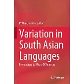 Variation in South Asian Languages: From Macro to Micro-Differences