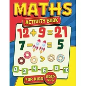 Maths Activity Book for Kids Ages 4-6