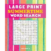 Large Print Summertime Word Search Volume 2