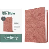 Premium Gift Bible Nlt, Filament Enabled (Leatherlike, Dusty Pink Petals, Red Letter)