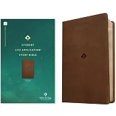 NLT Student Life Application Study Bible, Filament Enabled (Leatherlike, Rustic Brown, Red Letter)