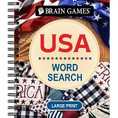 Brain Games - USA Word Search - Large Print