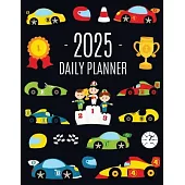 Race Car Planner 2025: For All Your Weekly Appointments! 12 Months Daily Organizer with Cool Automobiles (January-December)