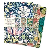 William Morris Set of 3 Standard Notebooks