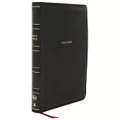 NKJV Giant Print End-Of-Verse Reference Bible, Black Leathersoft, Red Letter, Comfort Print: Holy Bible