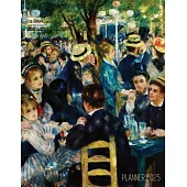 Renoir Daily Planner 2025: Dance at le Moulin de la Galette Painting Artistic Impressionism Art Organizer