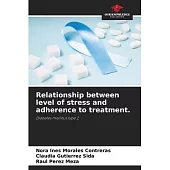 Relationship between level of stress and adherence to treatment.