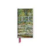Claude Monet: Bridge Over a Pond of Water Lilies (Foiled Slimline Journal)