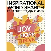 Inspirational Word Search Book for Adults, Seniors: Large Print 1000+ Word Search Book, 2025 Edition