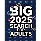 2025 Word Search for Adults Large Print Activity Book: Large Print Word Searches for Adults, Big Activity Book for Adults 2025