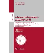 Advances in Cryptology - Asiacrypt 2024: 30th International Conference on the Theory and Application of Cryptology and Information Security, Kolkata,