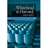 Whitehead at Harvard, 1925-1927