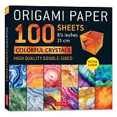 Origami Paper 100 Sheets Colorful Crystals 8 1/4 (21 CM)