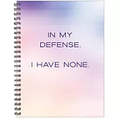 No Defense 6 X 8 Undated Journal