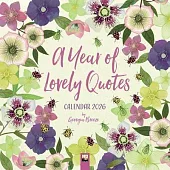 A Year of Lovely Quotes Wall Calendar 2026 (Art Calendar)
