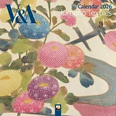 V&a: Kimono Textiles Wall Calendar 2026 (Art Calendar)