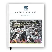 Angela Harding 2026 Desk Diary Planner - Week to View, Illustrated Throughout