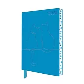 Two Happy Cats 2026 Artisan Art Vegan Leather Diary Planner - Page to View with Notes