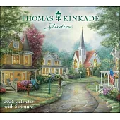 Thomas Kinkade Studios 2026 Deluxe Wall Calendar with Scripture