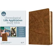 KJV Chronological Life Application Study Bible, Second Edition (Leatherlike, Heritage Oak Camel)