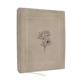 Nkjv, Journal the Word Bible, Large Print: Reflect, Journal or Create Art Next to Your Favorite Verses (Stone Leathersoft Over Board, Red Letter)