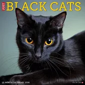Black Cats 2026 Wall Calendar