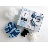 Super Simple Finger Knitting Kit Jiggle the Jellyfish: Everything You Need Is Included: Chunky Yarn, Fiberfill, Instruction Booklet, Exclusive Step-By