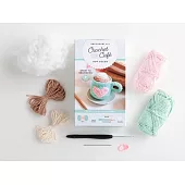 Crochet Café Amigurumi Kit Hot Cocoa: Everything You Need Is Included: 100%-Cotton Yarn, Crochet Hook, Stitch Marker, Tapestry Needle, Fiberfill, Step