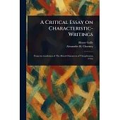 A Critical Essay on Characteristic-Writings